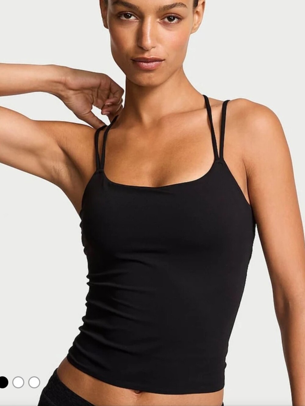 VSX Black Elevate Double Strap Bra Tank Top Athletic Strappy Shirt Plus Size XXL